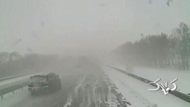 تصادف وحشتناک زنجیره ای در کولاک