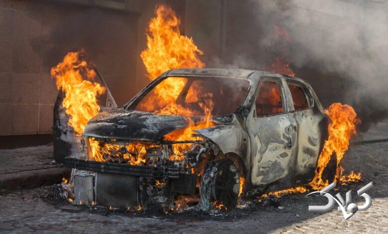 آت شگرفتن خودرو از گرما