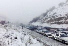 بارش برف - جاده