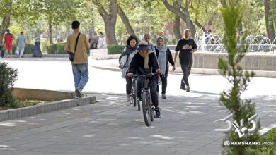 ورزش شهروندان در بوستان قائم