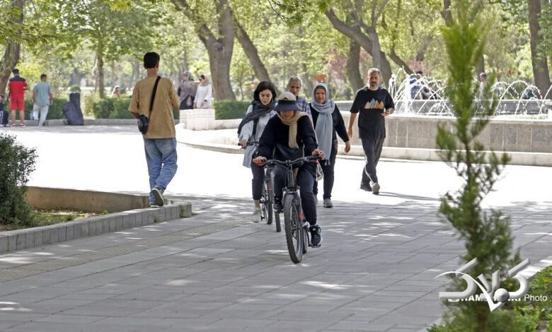 ورزش شهروندان در بوستان قائم
