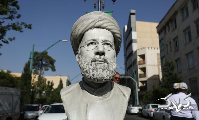 رونمایی سردیس شهید رئیسی در میدان پاستور تهران