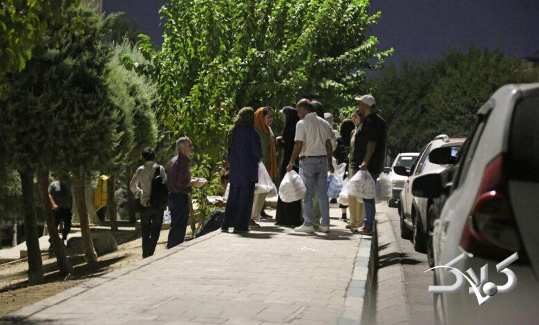 توزیع غذا بین کارتنخواب ها - طلوع بی نشان ها