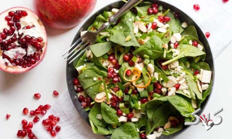 اسفناج و انار