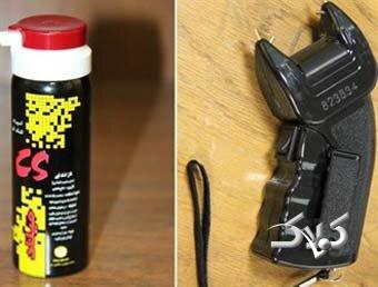 شوکر و گاز اشک آور