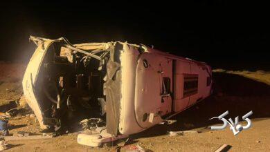 واژگونی اتوبوس مسافربری در محور اصفهان ـ نطنز