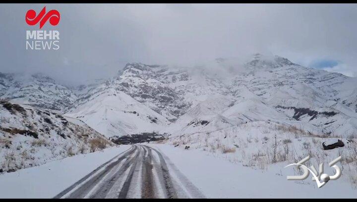 برف مدارس طالقان را غیرحضوری کرد