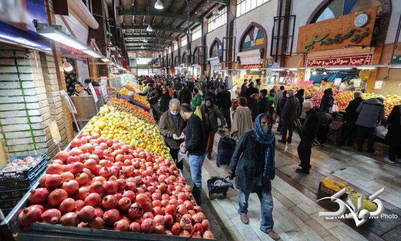 بازار میوه و تره بار جلال آل احمد در آستانه شب یلدا