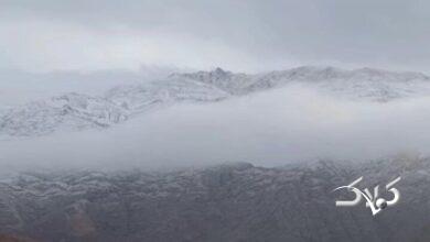 بارش اولین برف پاییزی در روستاهای شهرستان طالقان