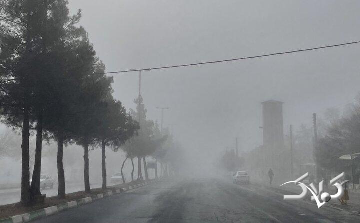 شهرکرد غرق در مه