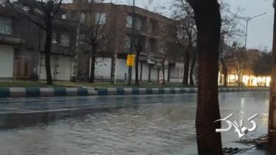 تصاویری از بارش باران در ارومیه و پیرانشهر