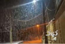 بارش شدید شبانه برف در تکاب