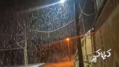 بارش شدید شبانه برف در تکاب