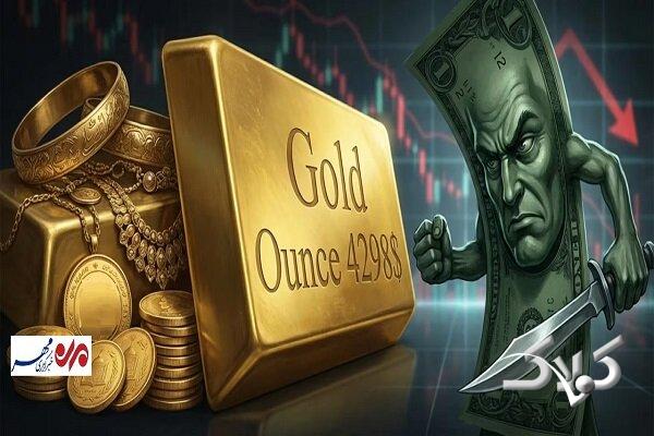 رگ قیمت طلا و سکه زیر تیغ دلار ۱۲۸ هزار تومانی؛ روند طلا کاهشی شد؟