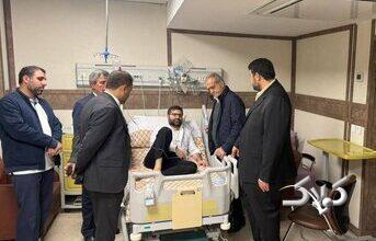 تصویر خاص از عیادت پزشکیان از سقاب اصفهانی