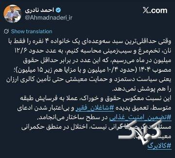 نماینده مجلس: مشکل معیشت فقط گرانی نیست، اختلال در منطق حکمرانی است