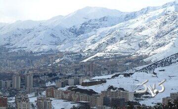 رگبار باران و برف در ارتفاعات تهران؛ آلودگی هوا تا هفته آینده می‌ماند