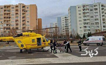 اعزام بالگرد اورژانس برای امداد به دانش‌آموزان