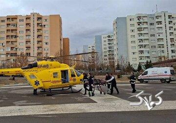 اعزام بالگرد اورژانس برای امداد به دانشآموزان