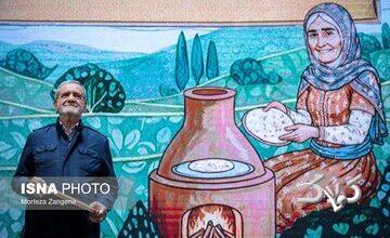 تصاویر خاص از حضور پزشکیان در آیین گرامیداشت «روز زن و مقام مادر»