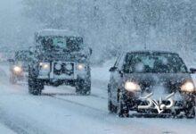 این جاده به دلیل کولاک شدید مسدود شد