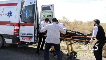 برخورد خودروی پژو با دیوار/ آمار مصدومان