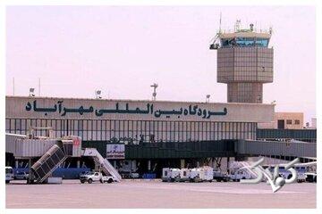 نصب تندیس والرین در ورودی فرودگاه مهرآباد/ عکس