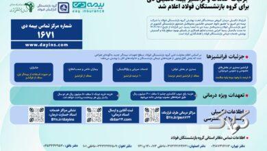 جزئیات قرارداد جدید بیمه تکمیلی بازنشستگان فولاد + اینفوگرافی