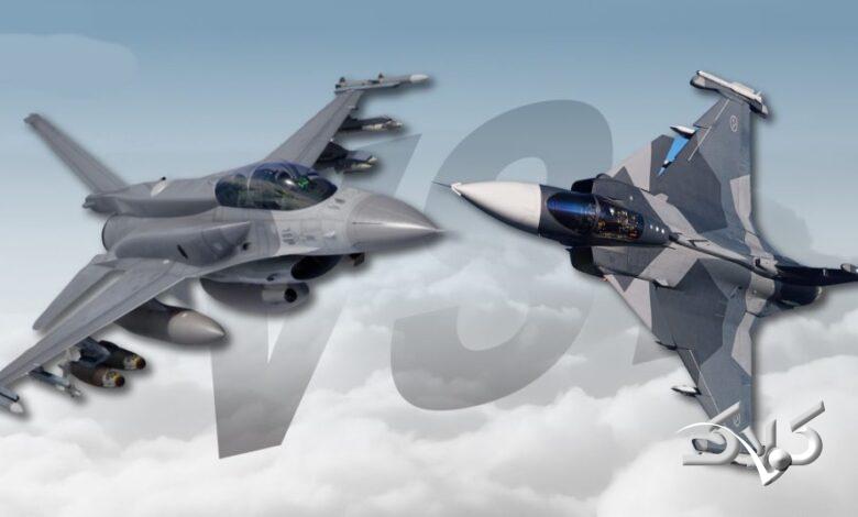 اف-۱۶ در برابر گریپن