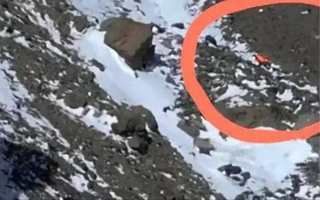 پیکر طاهره حاصلی در قله دماوند پیکر طاهره حاصلی در قله دماوند