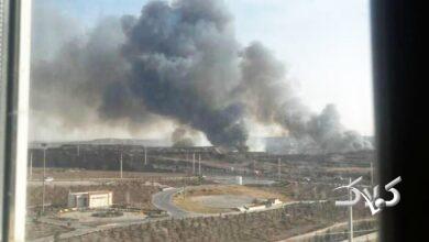 شنیده شدن صدای انفجار و مشاهده دود در پرند