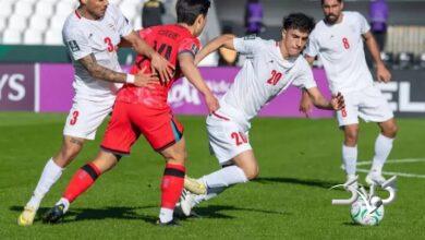 جدول گروه ایران در جام ملتهای زیر ۲۳ سال آسیا هفته اول