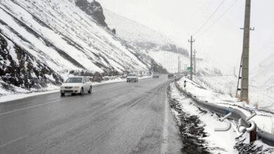 برف در جاده