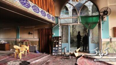 مساجد آتش زده توسط اغتشاشگران در تهرانپارس