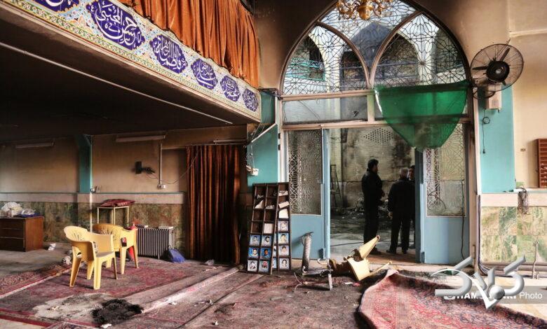 مساجد آتش زده توسط اغتشاشگران در تهرانپارس