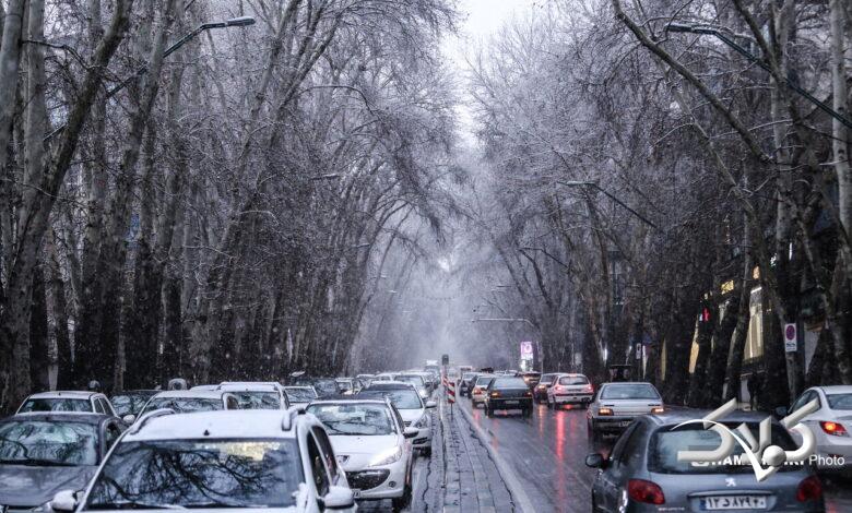 بارش برف در تهران