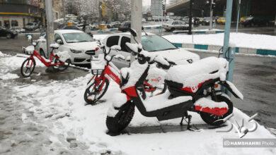 بارش برف زمستانی در تهران