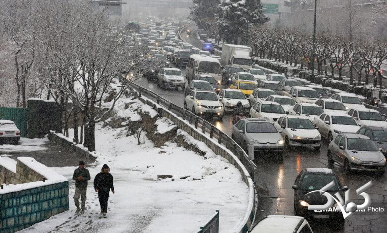 روز برفی تهران
