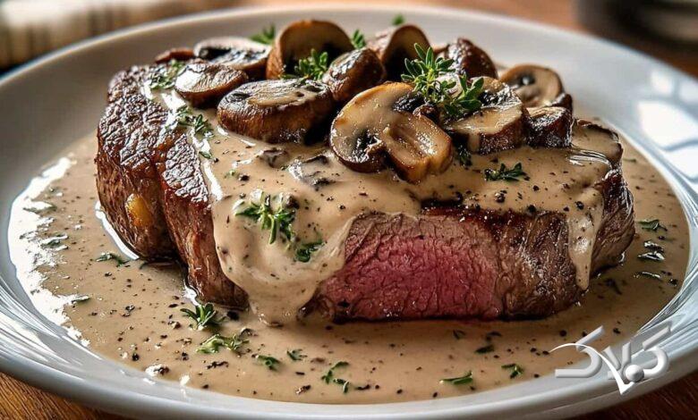 گوشت گوساله با سس قهوه