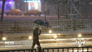 هشدار بارش برف و باران در جنوب اردبیل