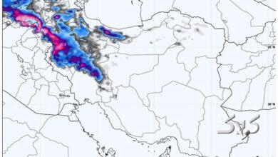 بارش برف و کولاک شدید در گردنههای همدان؛ کاهش شدید دما تا آخر هفته