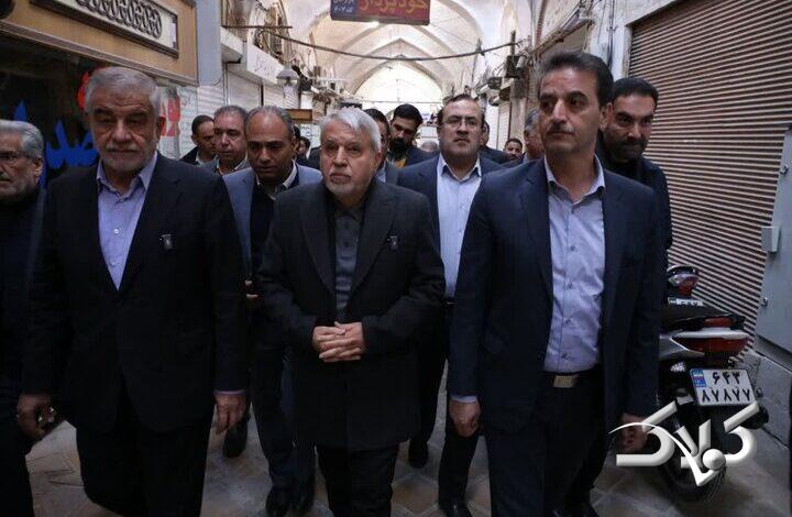 تحول درقلب طلایی یزد؛وزیر میراث ازطرح مرمت بازار تاریخی یزد بازدیدکرد