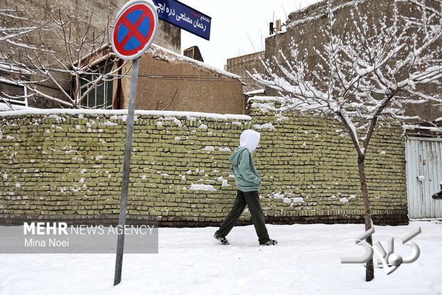 بارش برف در شرق و شمال استان سمنان؛ روند کاهش دما تداوم یافت