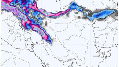 ورود سامانه بارشی جدید به کشور از فردا؛ تشدید آلودگی هوا در ۶ استان