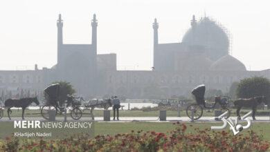 وضعیت هوای اصفهان قرمز است