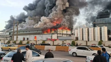 آتشسوزی کارخانه کاله