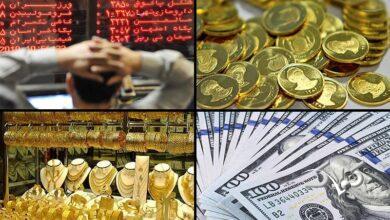 بورس به دلار و طلا باخت