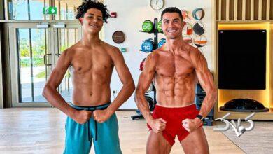 ژن خوب یعنی پسر کریستیانو رونالدو + عکس