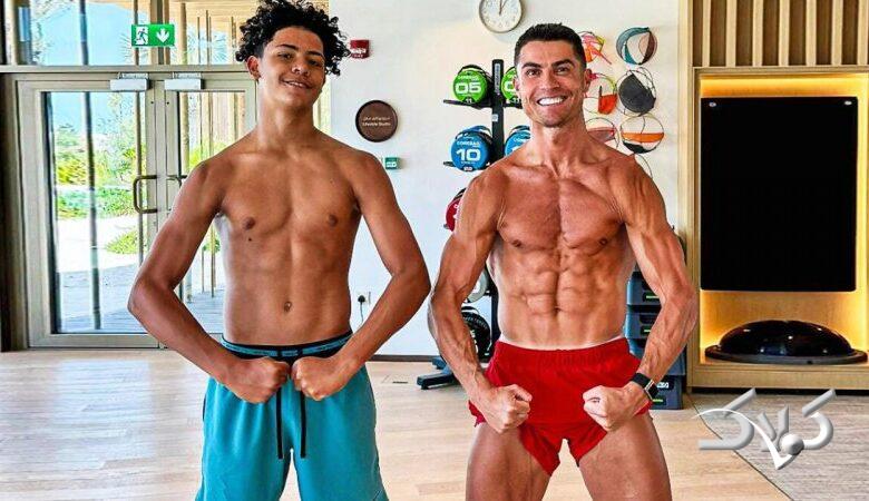 ژن خوب یعنی پسر کریستیانو رونالدو + عکس