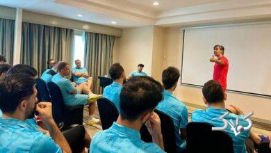 برگزاری جلسه فنی تیم ملی فوتسال ایران در روز بازی با افغانستان